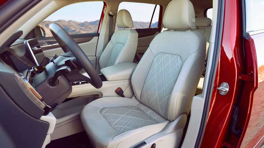 The Atlas interior prioritizes space and visibility over flashy design elements