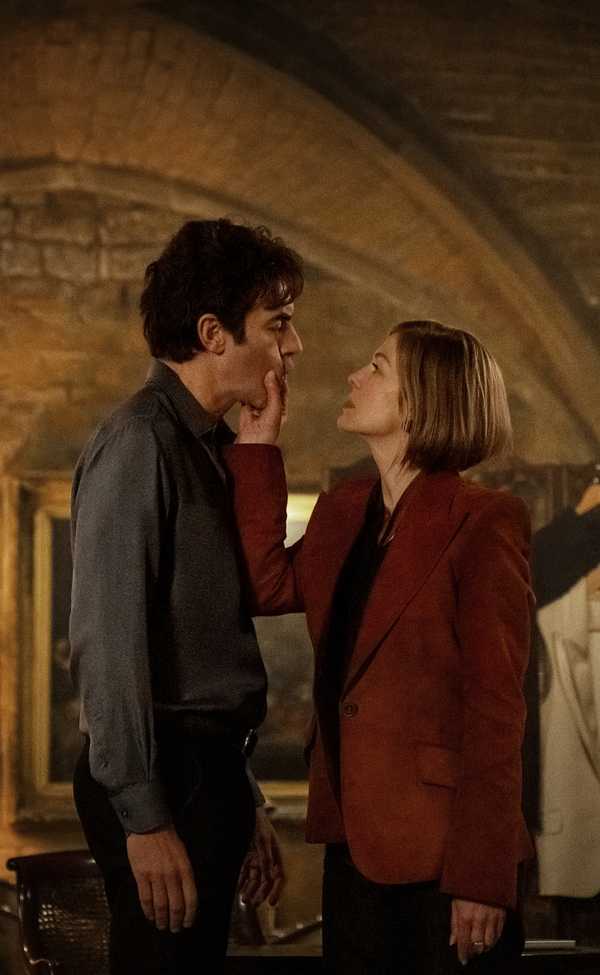 Sacha Baron Cohen and Rosamund Pike in Ladies First