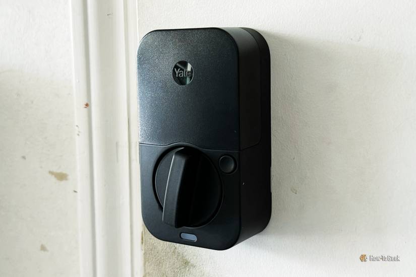 Yale Assure Lock interior thumb turn close up