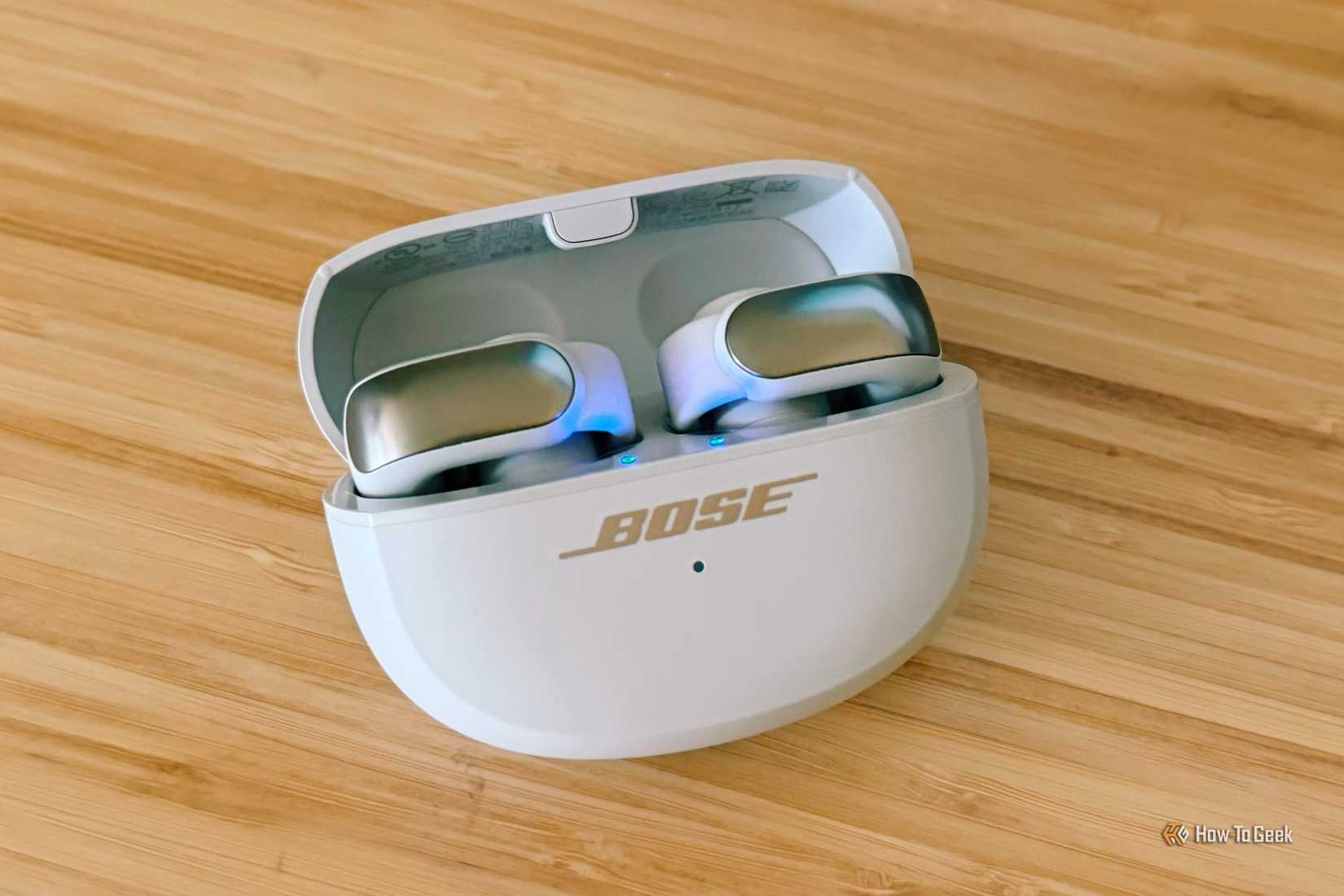 Bose Ultra Open Earbuds in charging case