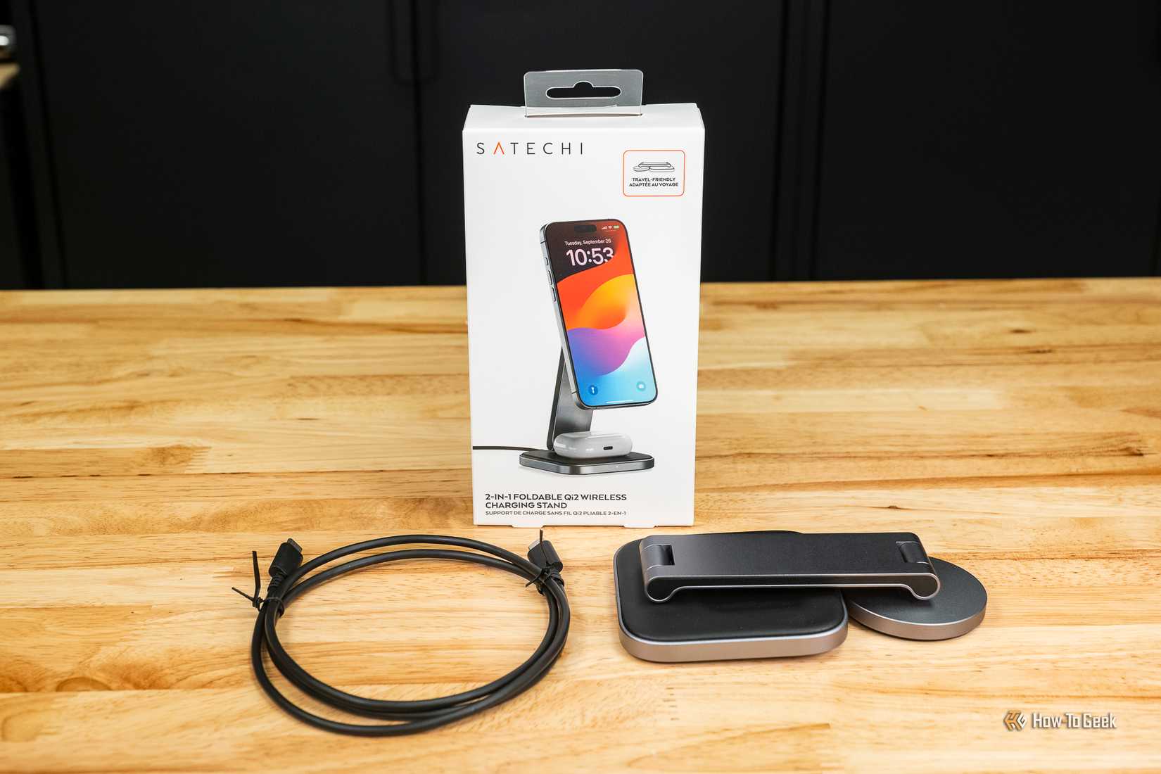 Chargeur Sans Fil Satechi – Station D’accueil Space Grey – USB (état Neuf, Occasion)
