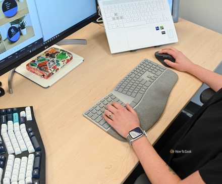 Сравнение Microsoft Surface Ergonomic и Keychron Q14 MAX