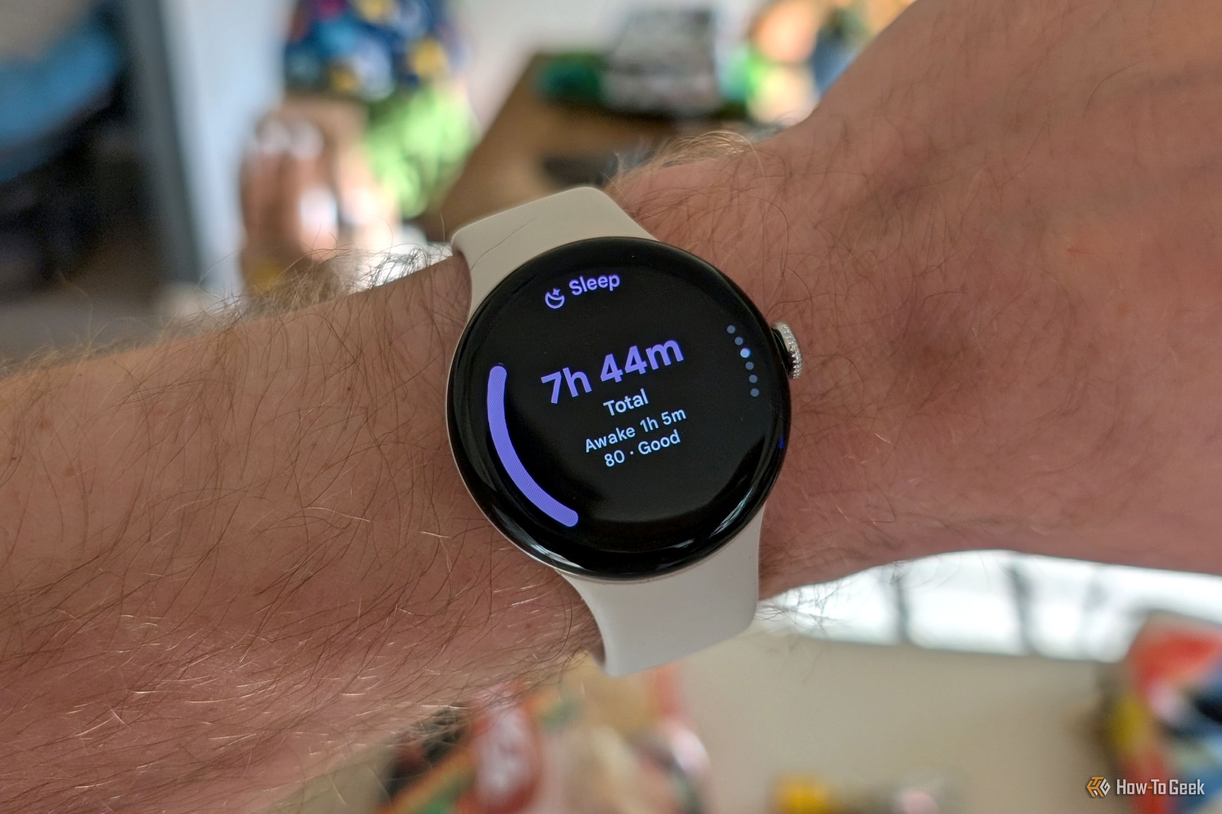 Pixel Watch 3 sleep score.