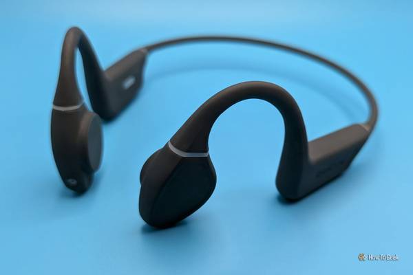 Raycon Bone Conduction Headphones viewed from the front