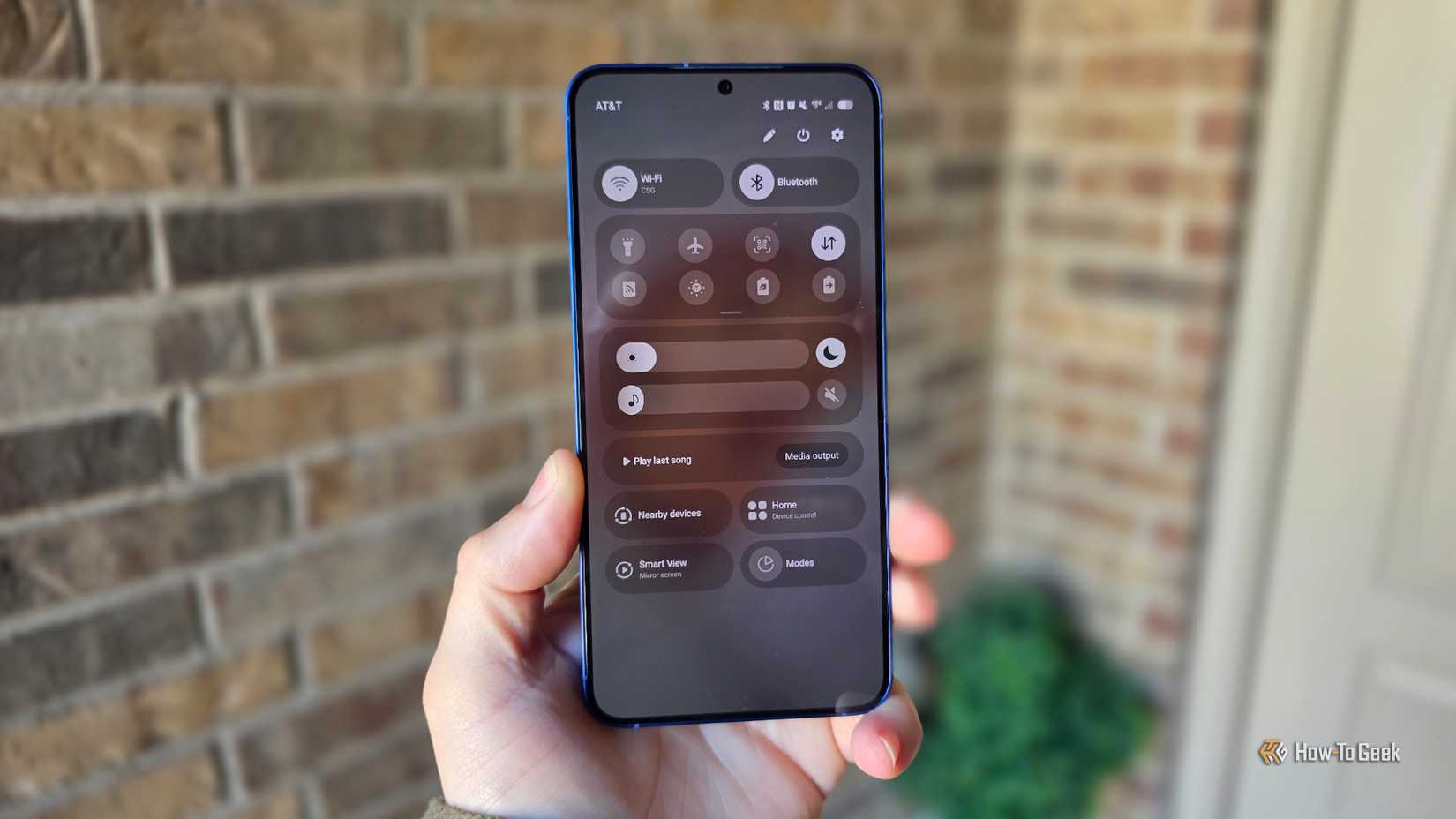 Панель уведомлений Galaxy S25 Plus