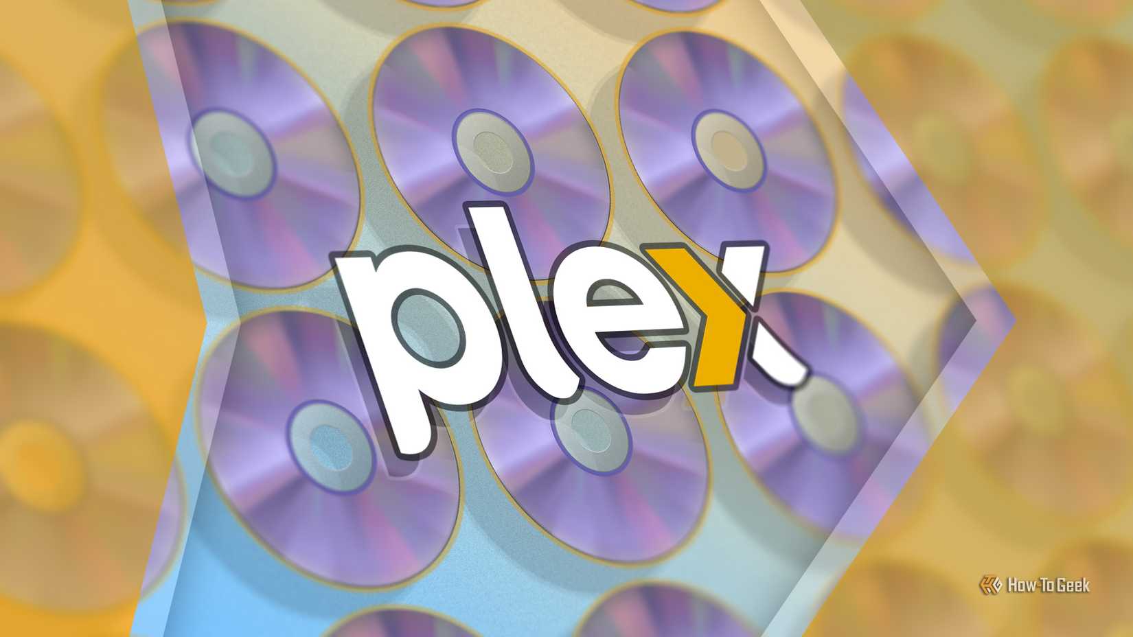 Plex logo with multiple Blu-rays in the background.