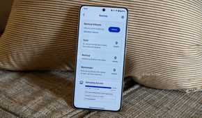 The Immich app's backup page.
