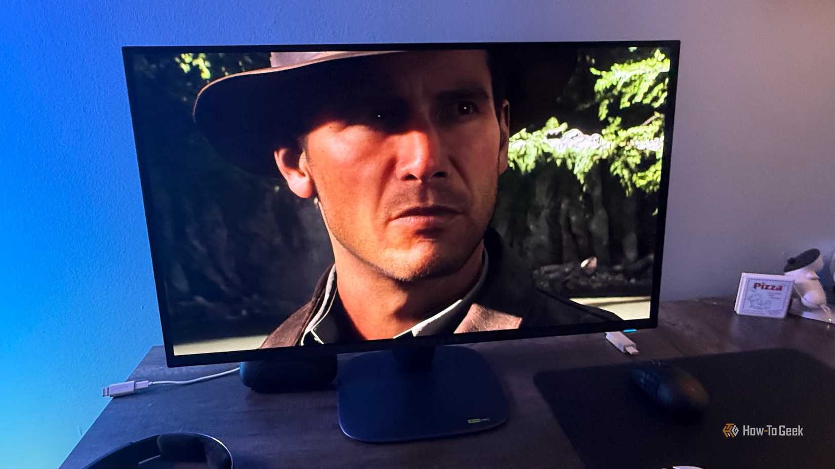 Indiana Jones on an Alienware 27 4K QD-OLED (AW2725Q).