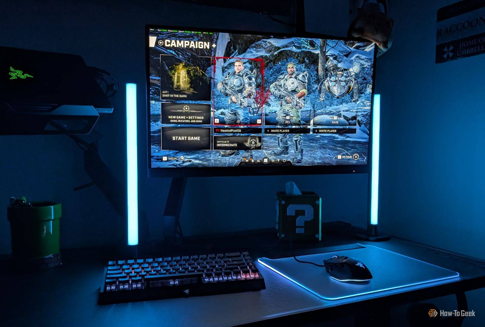 Razer Aether Monitorbalk – RGB Gamingverlichting Met Touchcontrol, Instelbare Kleurtemperatuur (2700-6500K), Voor Alle Monitoren, Matter-compatibel