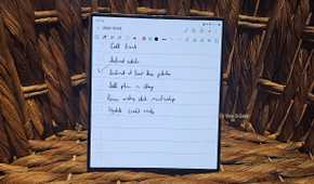Handwritten notes in Samsung Notes on a Galaxy Z Fold 6.