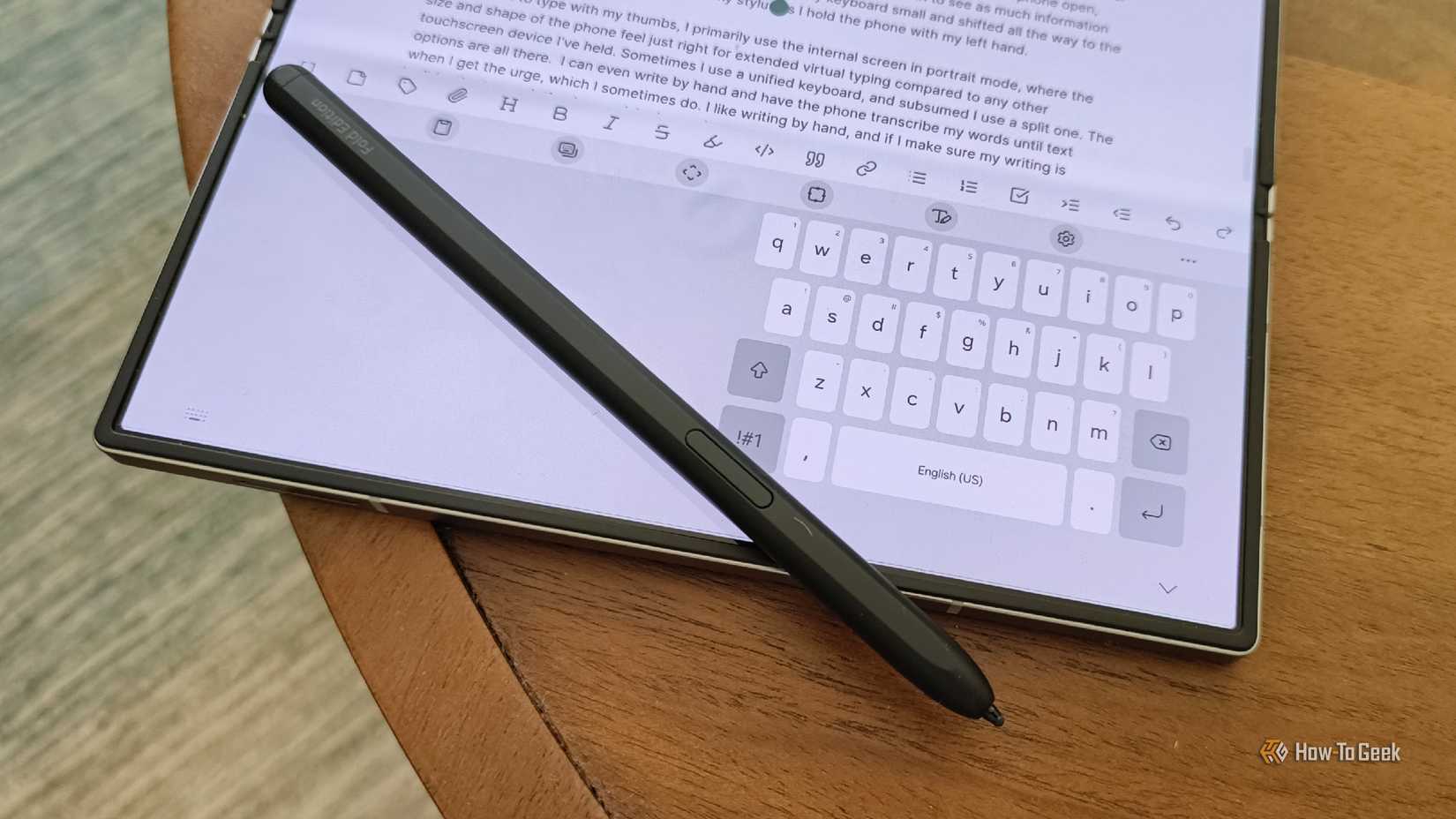 Samsung's keyboard is off-center on the Galaxy Z Fold 6.