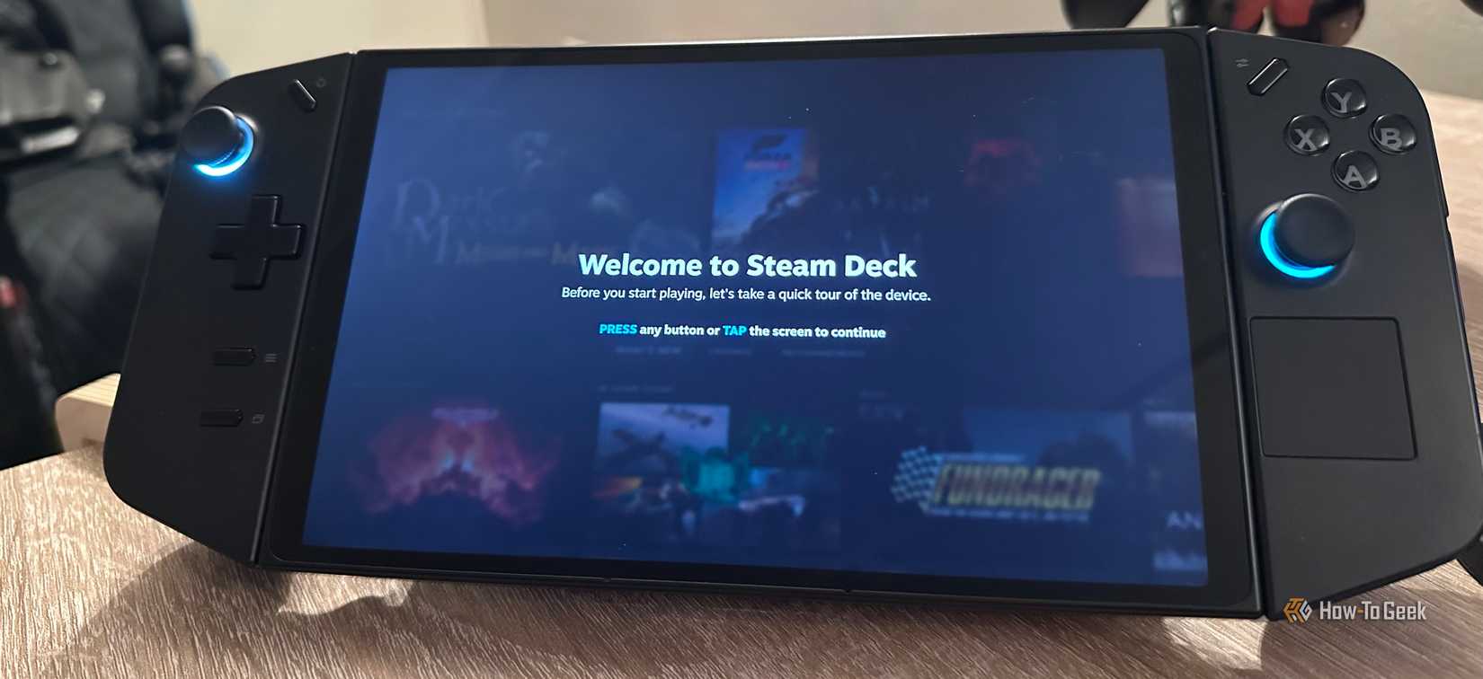 SteamOS installation completed on the Legion Go.
