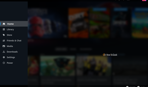 Steam Big Picture Mode menu in Bazzite.