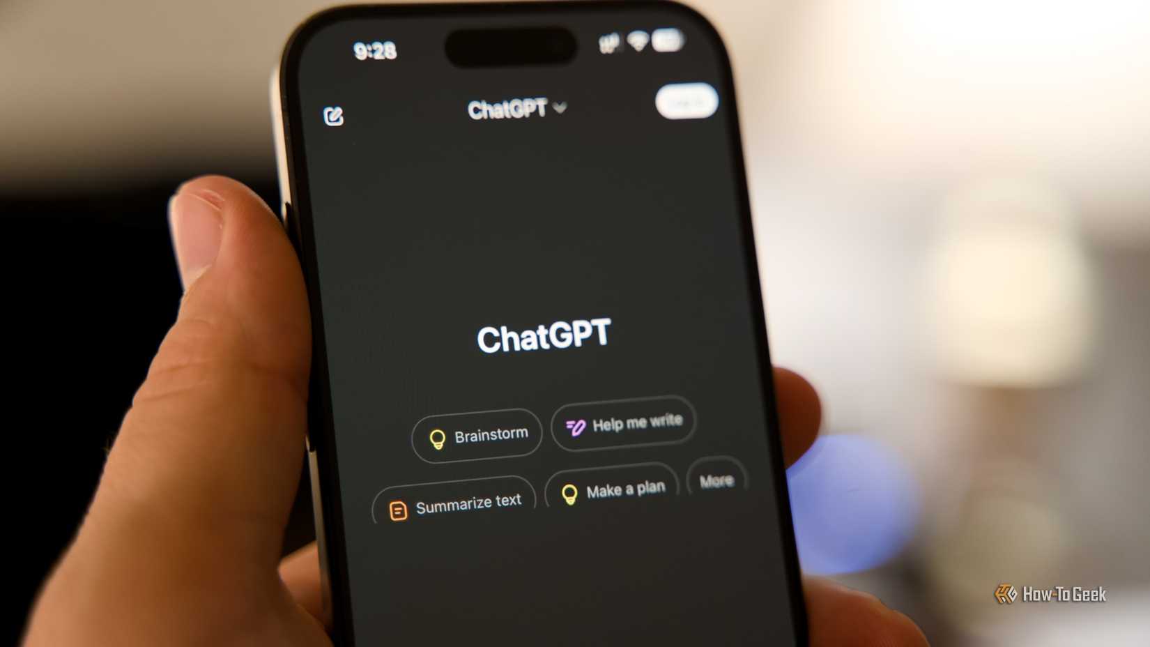 A ChatGPT window opens with your iPhone in hand.