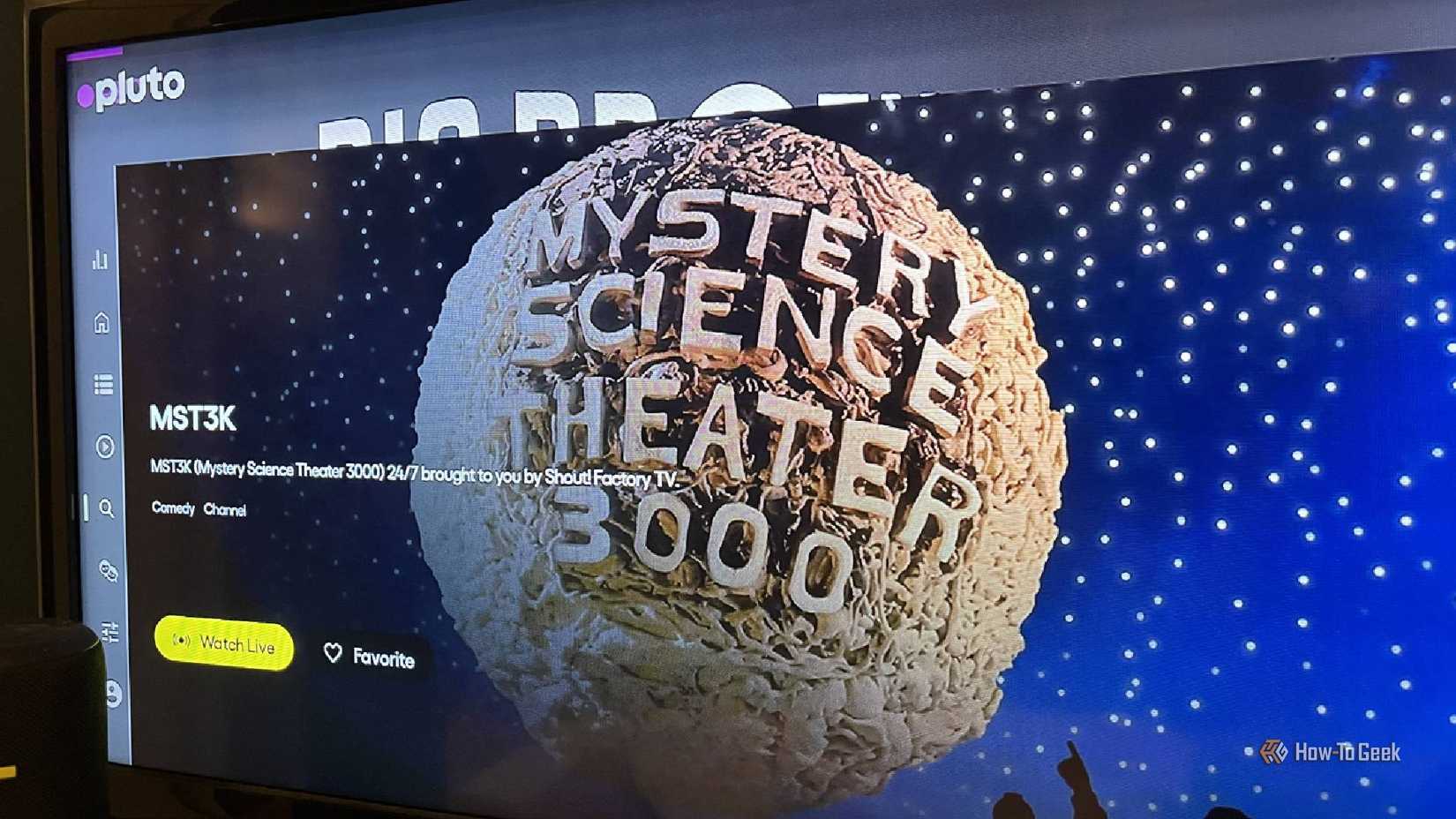 The Mystery Science Theater 3000 channel on Pluto TV