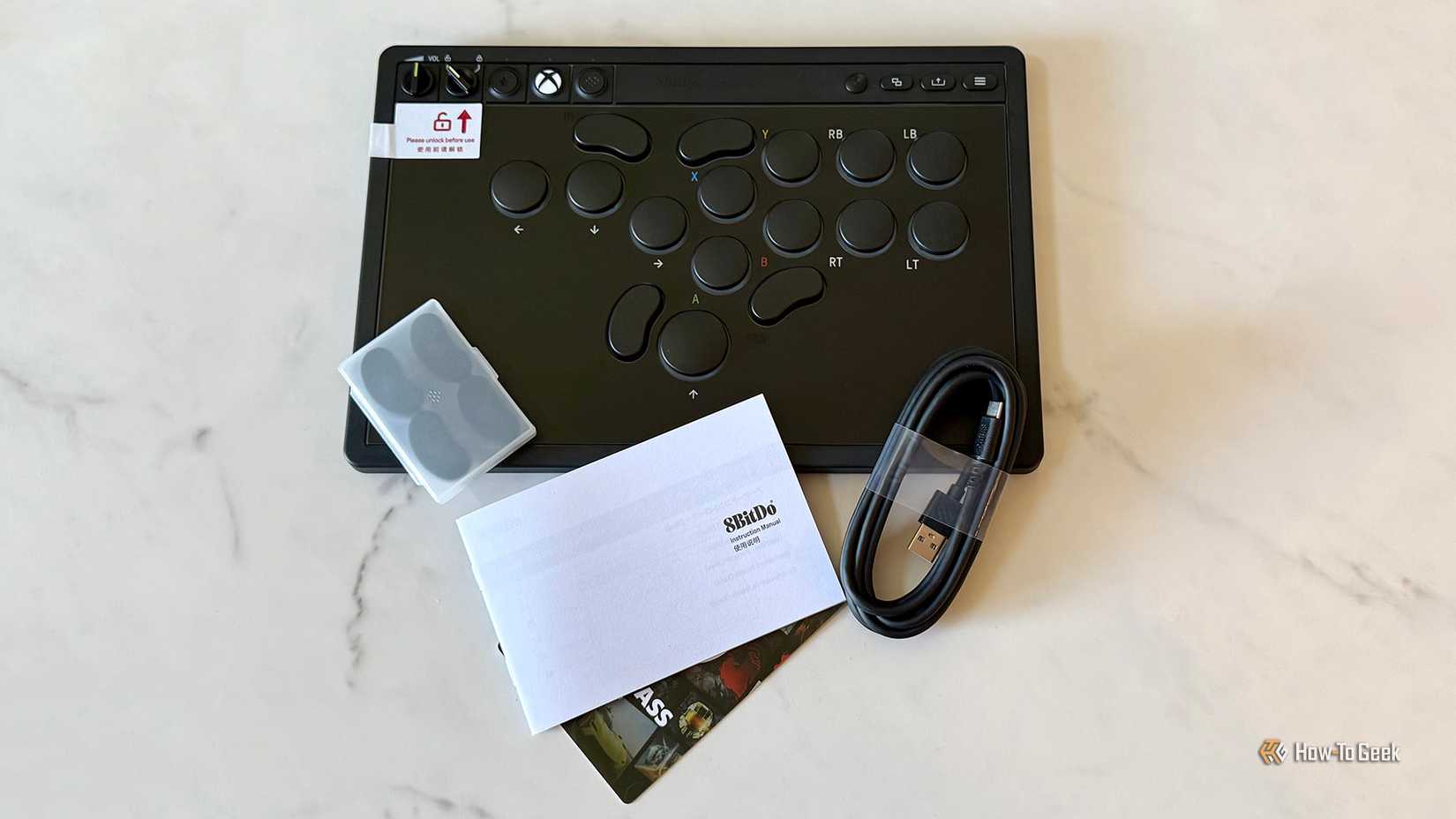 8bitDo Arcade Controller Package Contents.