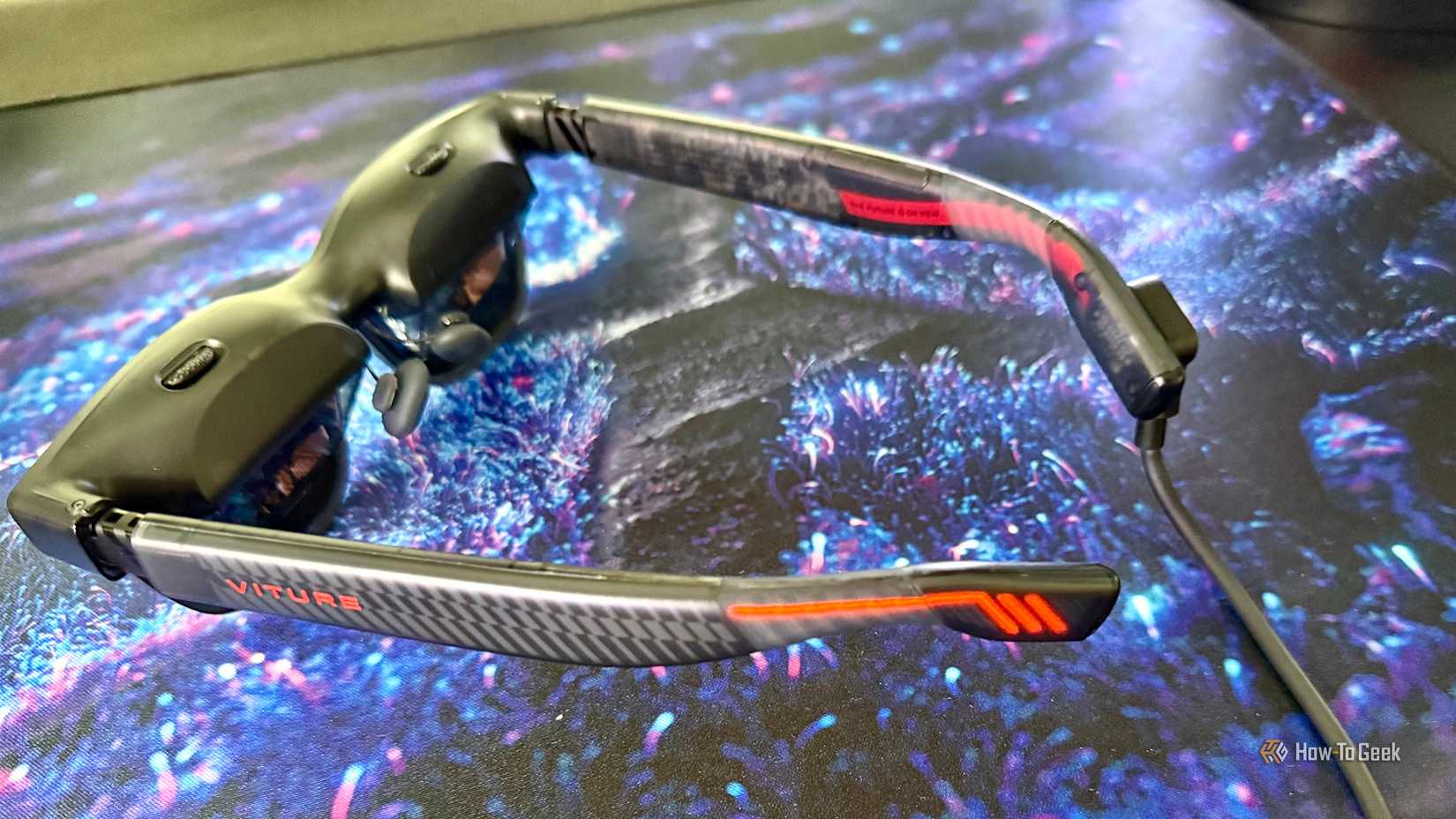 Vista angular dos óculos VITURE Luma Pro XR.