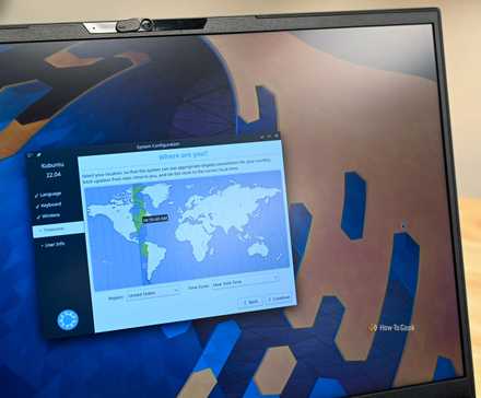 System configuration of the Kubuntu Focus Ir14 Linux laptop.
