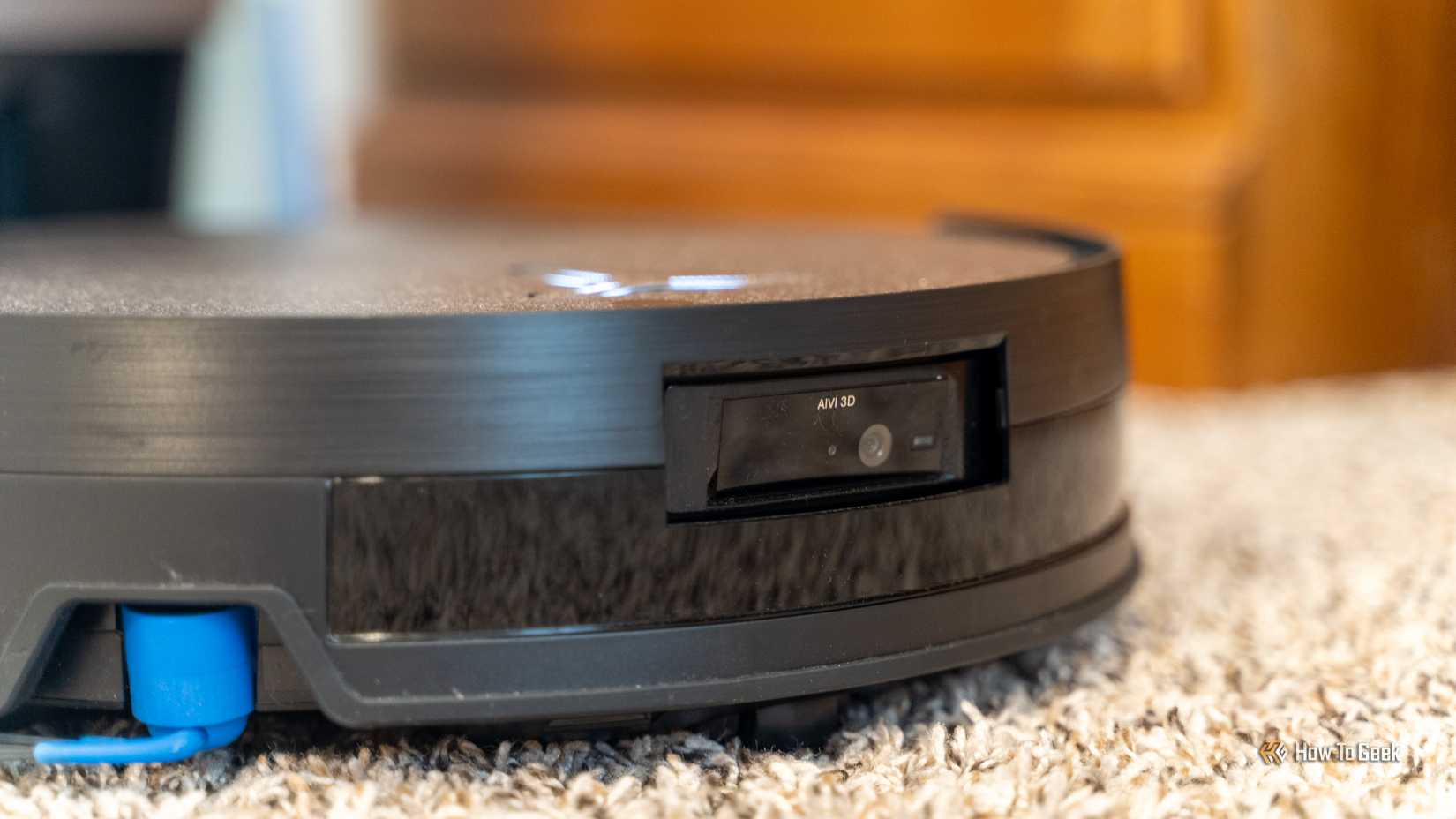 The AI camera on the front of the Deebot X11 Omnicyclon robot vacuum.