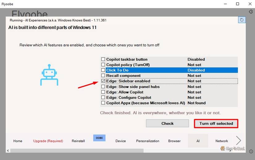 Guia AI no aplicativo Flyoobe.