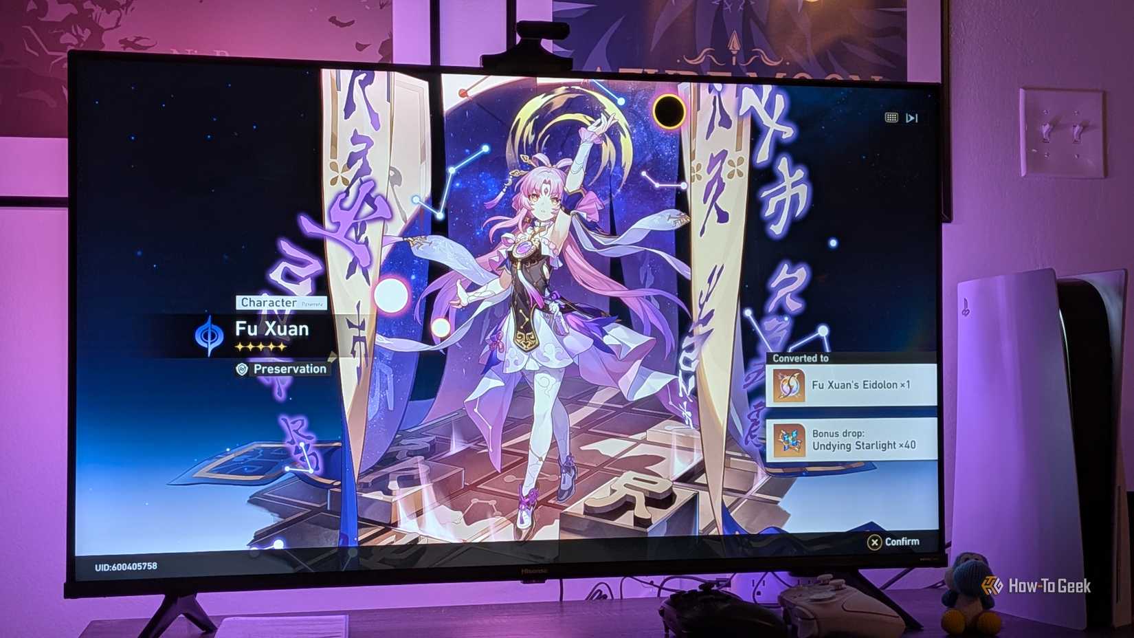 Govee TV Backlight 3 PRO reproducing the colors of a game image on the screen.