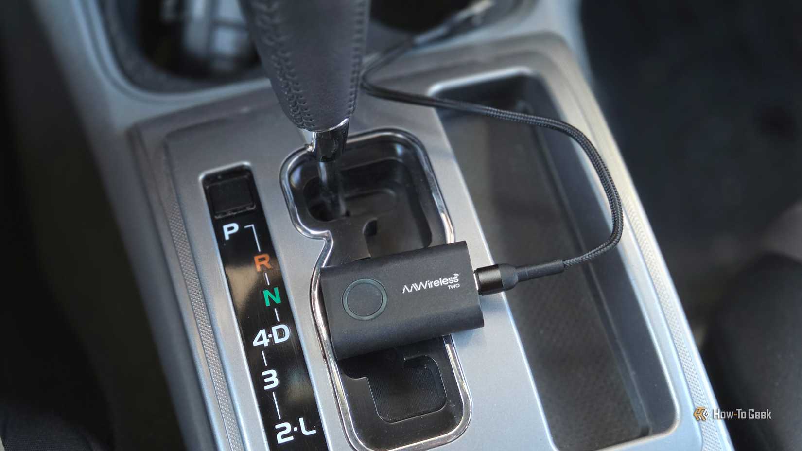 AAwireless TWO by gear shifter. 