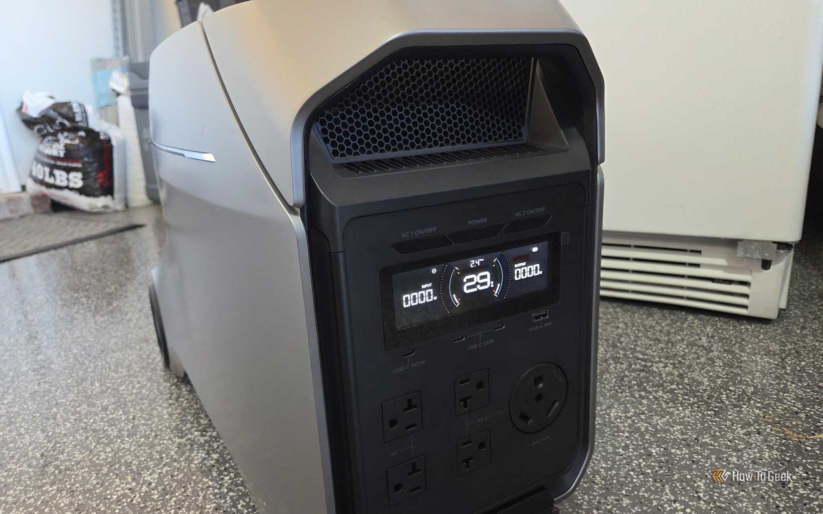 EcoFlow Delta 3 Ultra Plus garage fridge