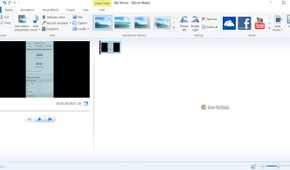 Media uploaded in Moview Maker.