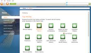 Microsoft Encarta History's page.
