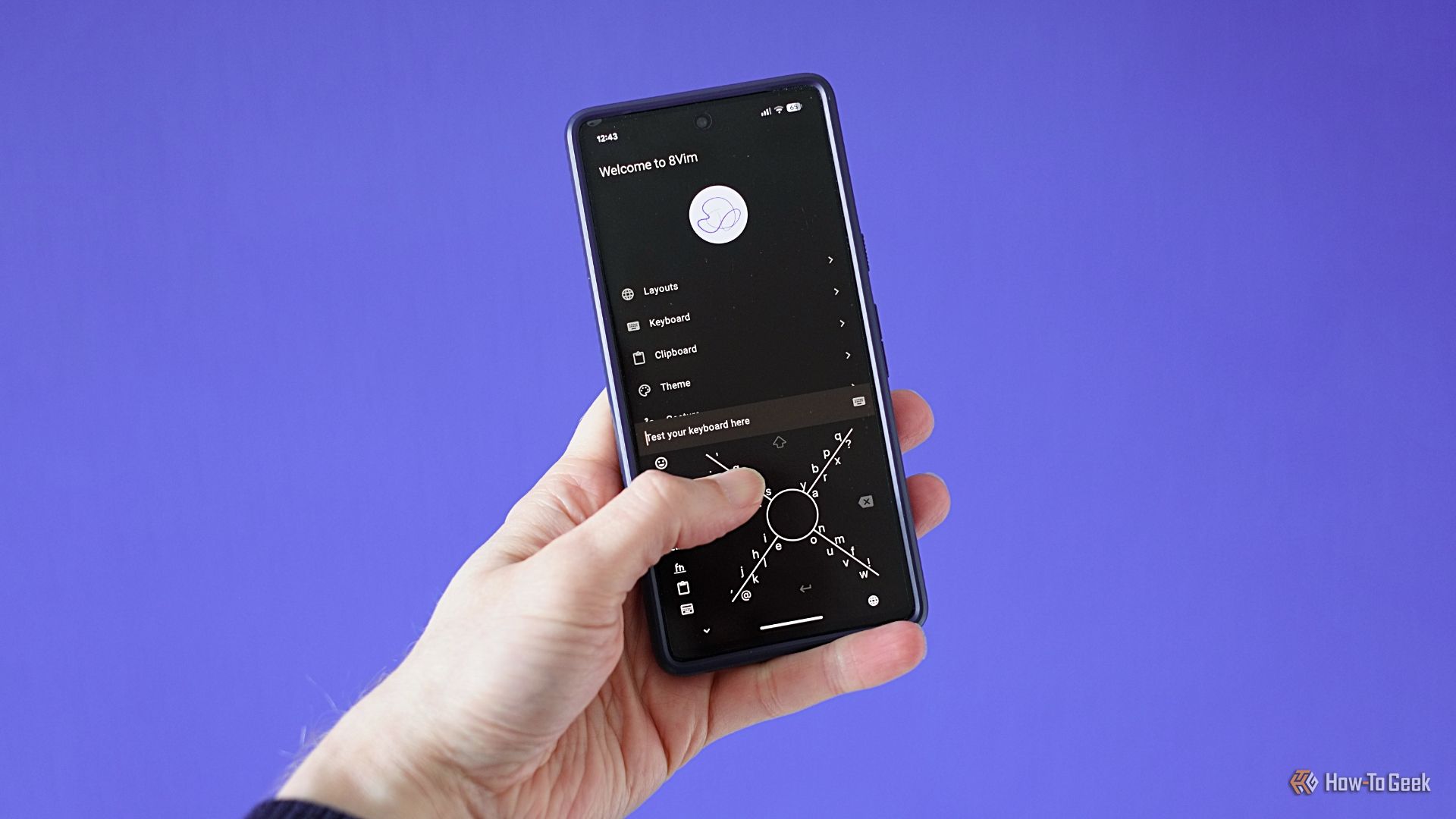 Pixel 7 with the 8vim keyboard.