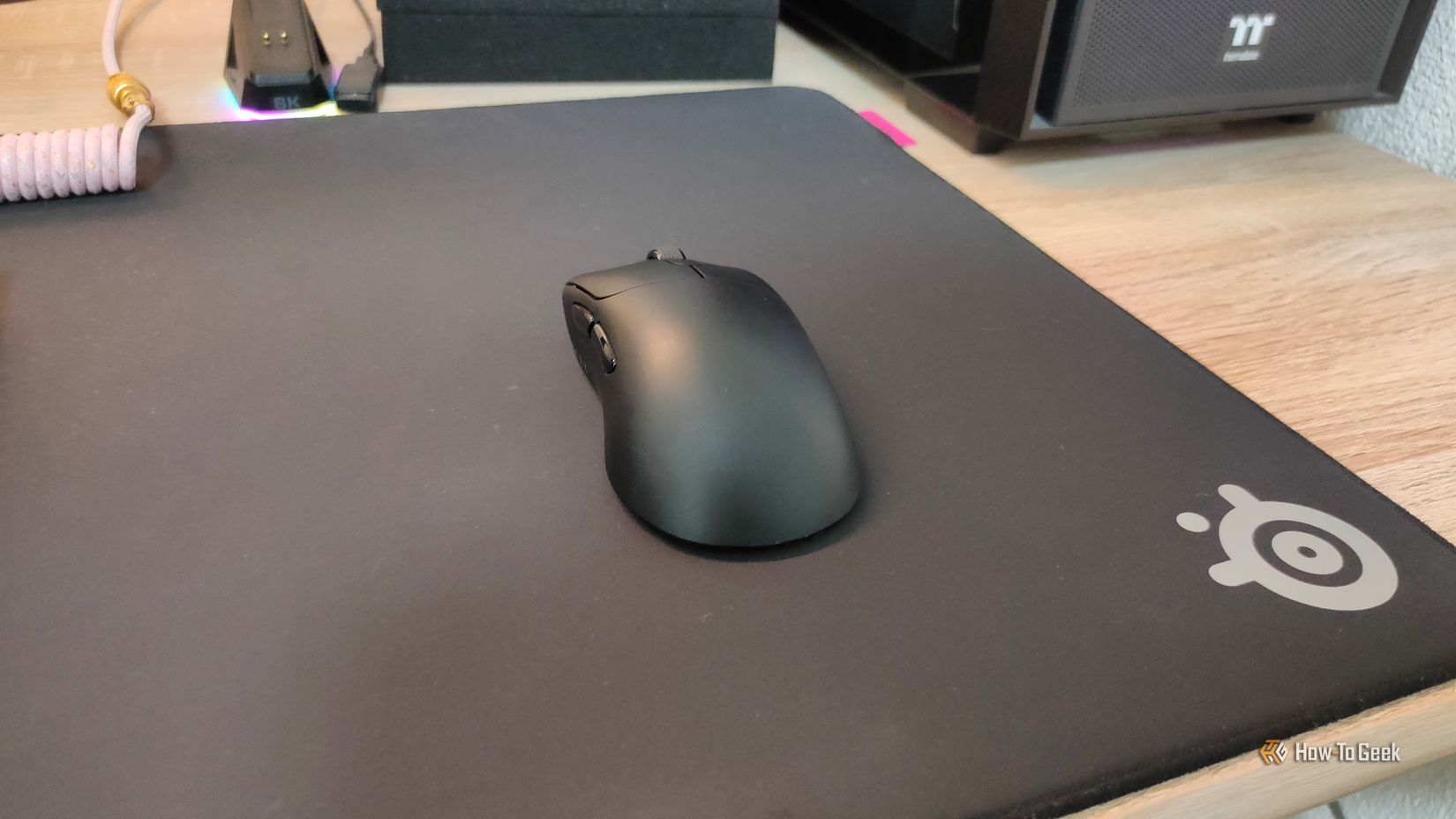 The Ajazz AJ179 Pro 8K polling rate ultralight gaming mouse.