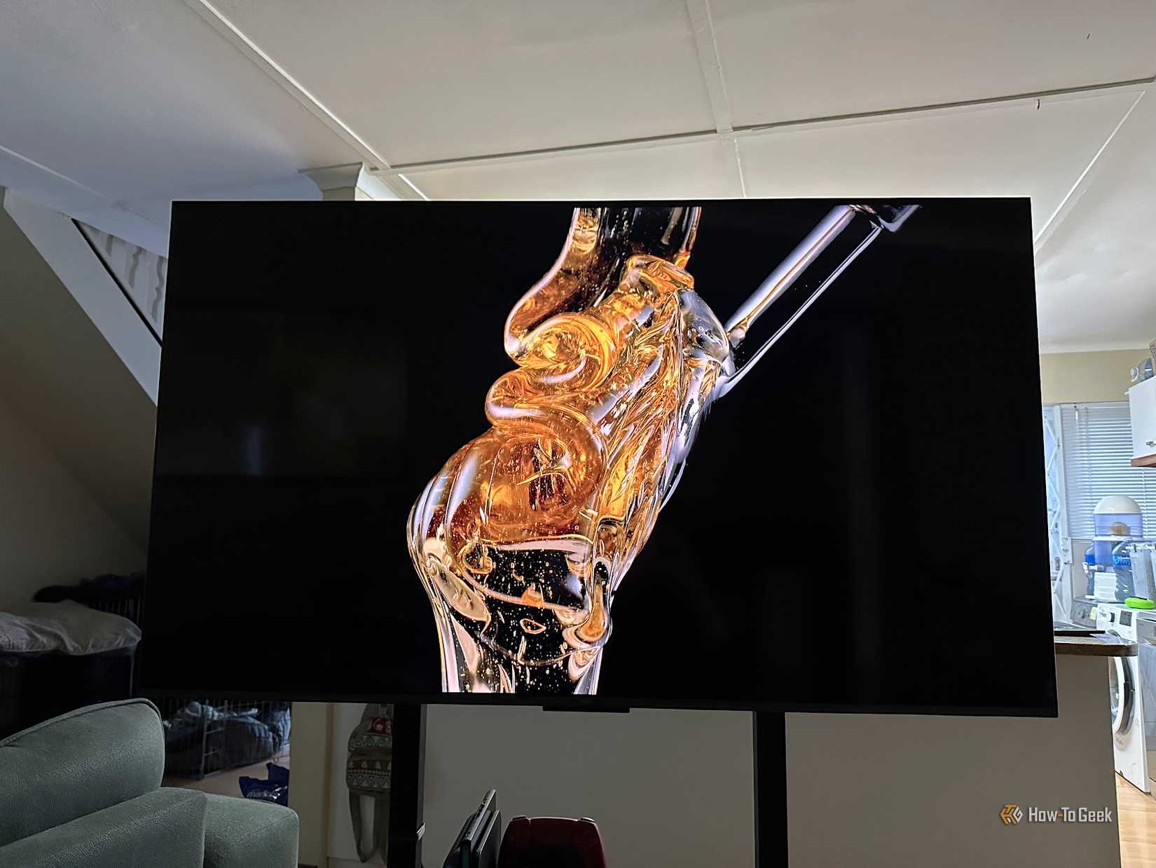 TCL C6K shows OLED torture test video.
