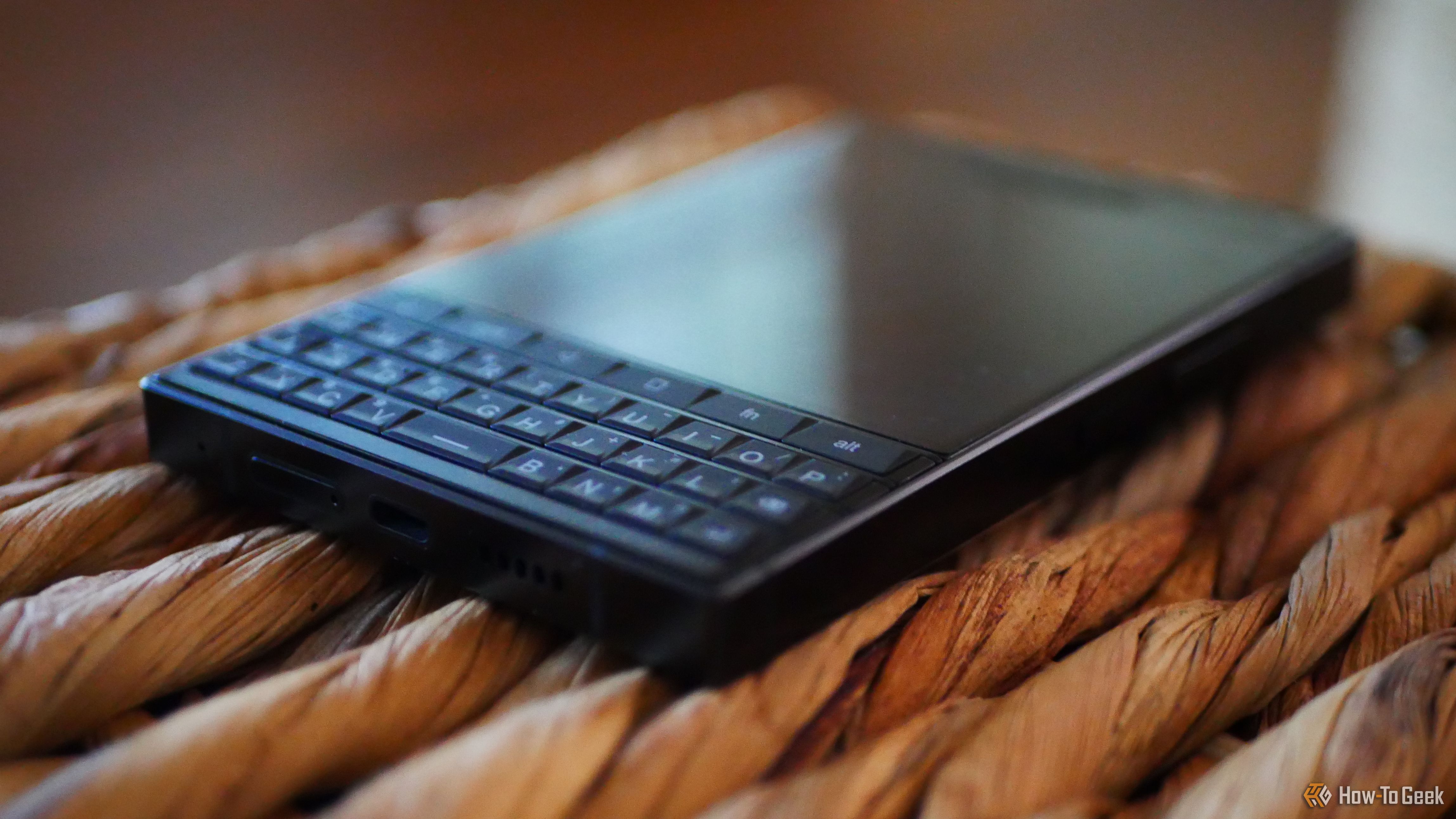 The keyboard of a Unihertz Titan 2.