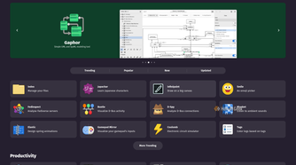 The Bazaar app on Linux for installing Flatpaks