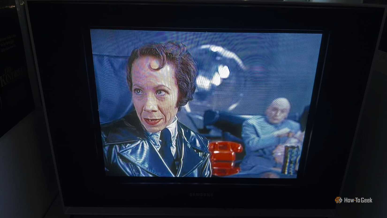 A DVD playing on a CRT TV.