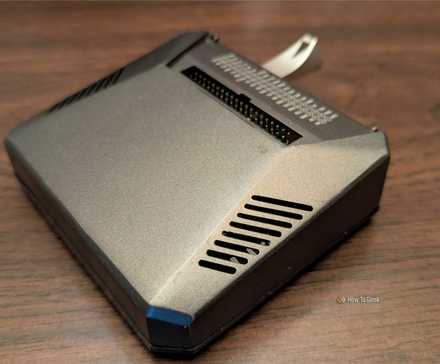 A Raspberry Pi 4 music server.