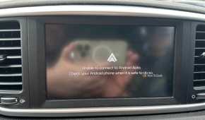 Android Auto error message in a KIA Sportage.