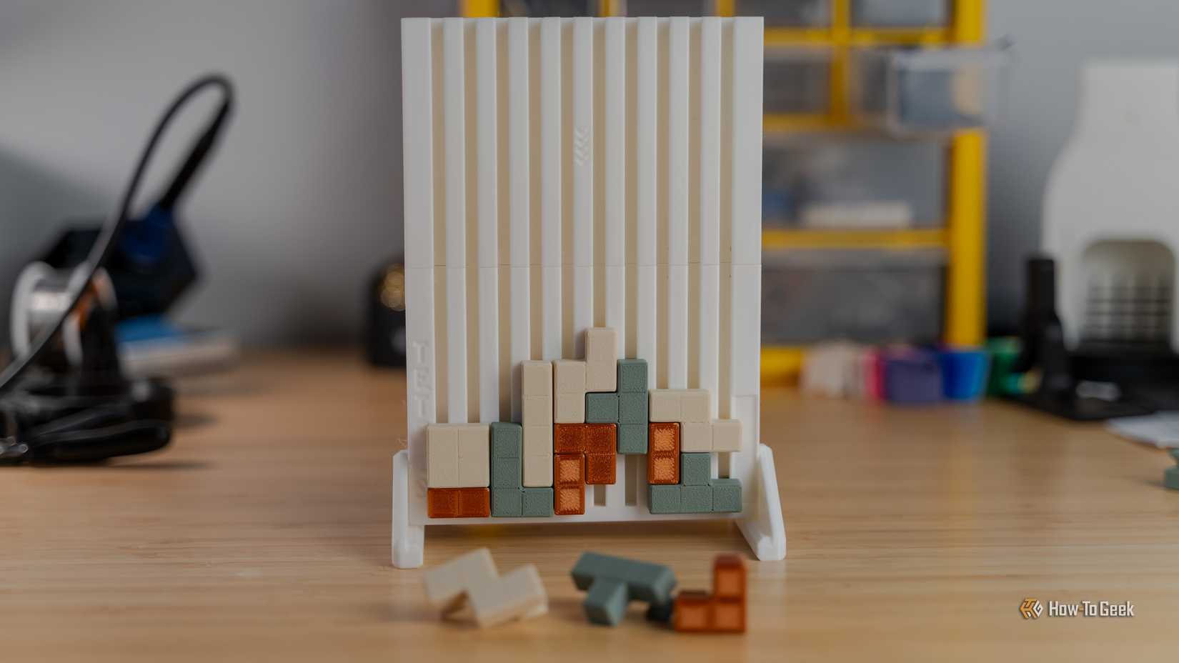 Gra Tetris wydrukowana w 3D.