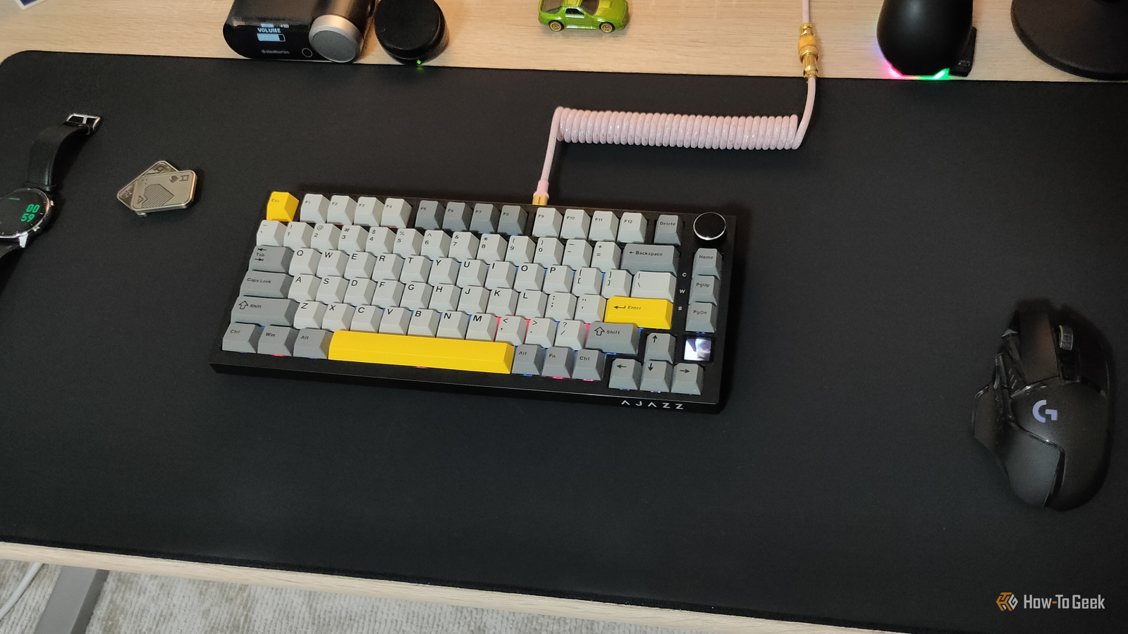 The Ajazz AK820 Pro mechanical keyboard.