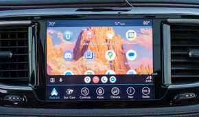 Android Auto app screen showing a list of apps with some trailing off the bottom.