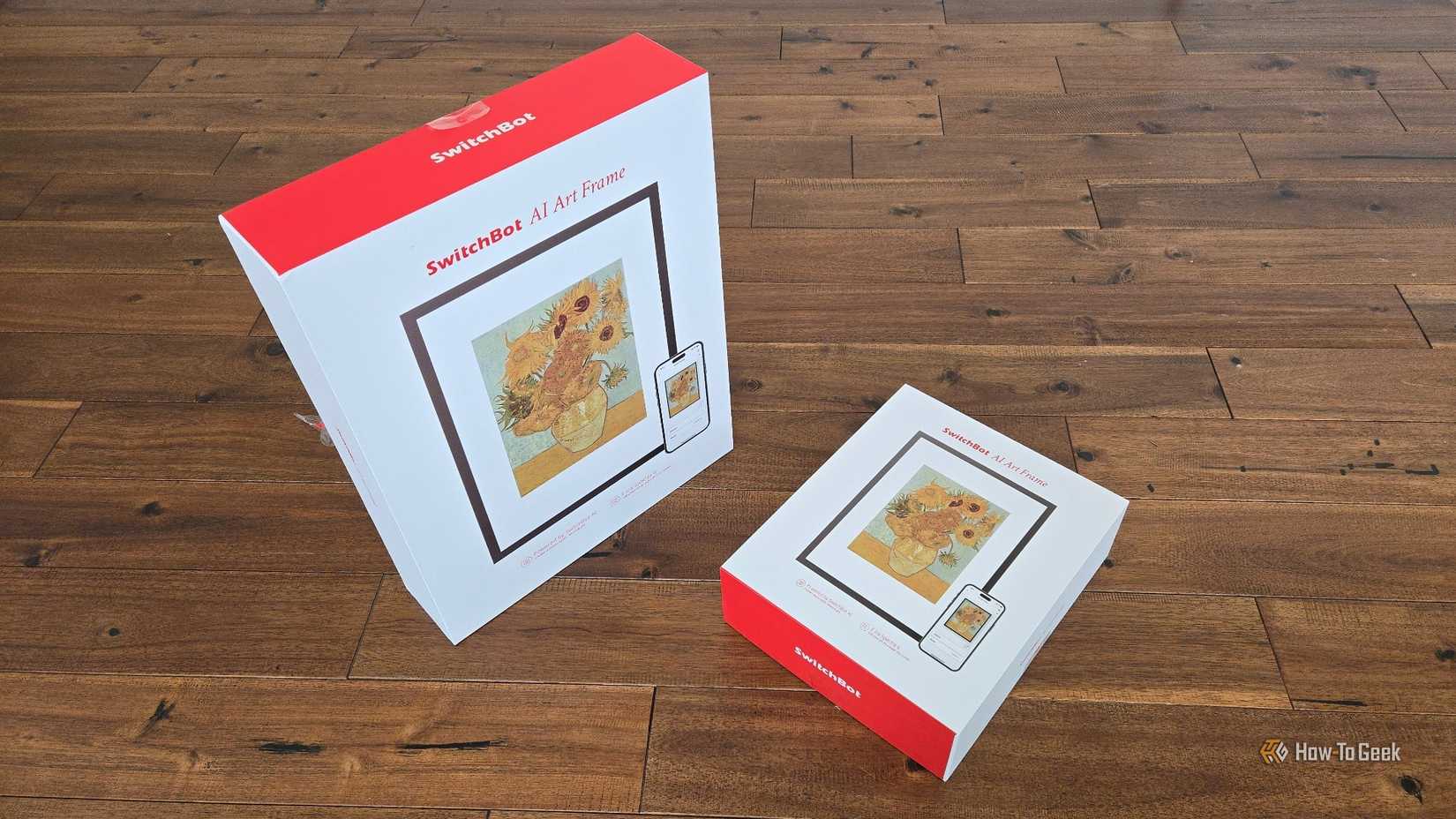 Boxes for the small and medium-sized SwitchBot AI Art Frames.