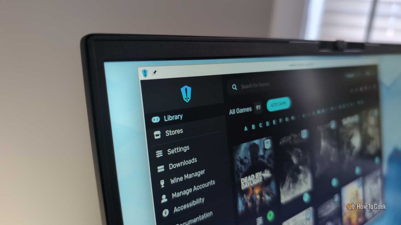 Heroic Games Launcher on a computer display running on Kubuntu Linux.
