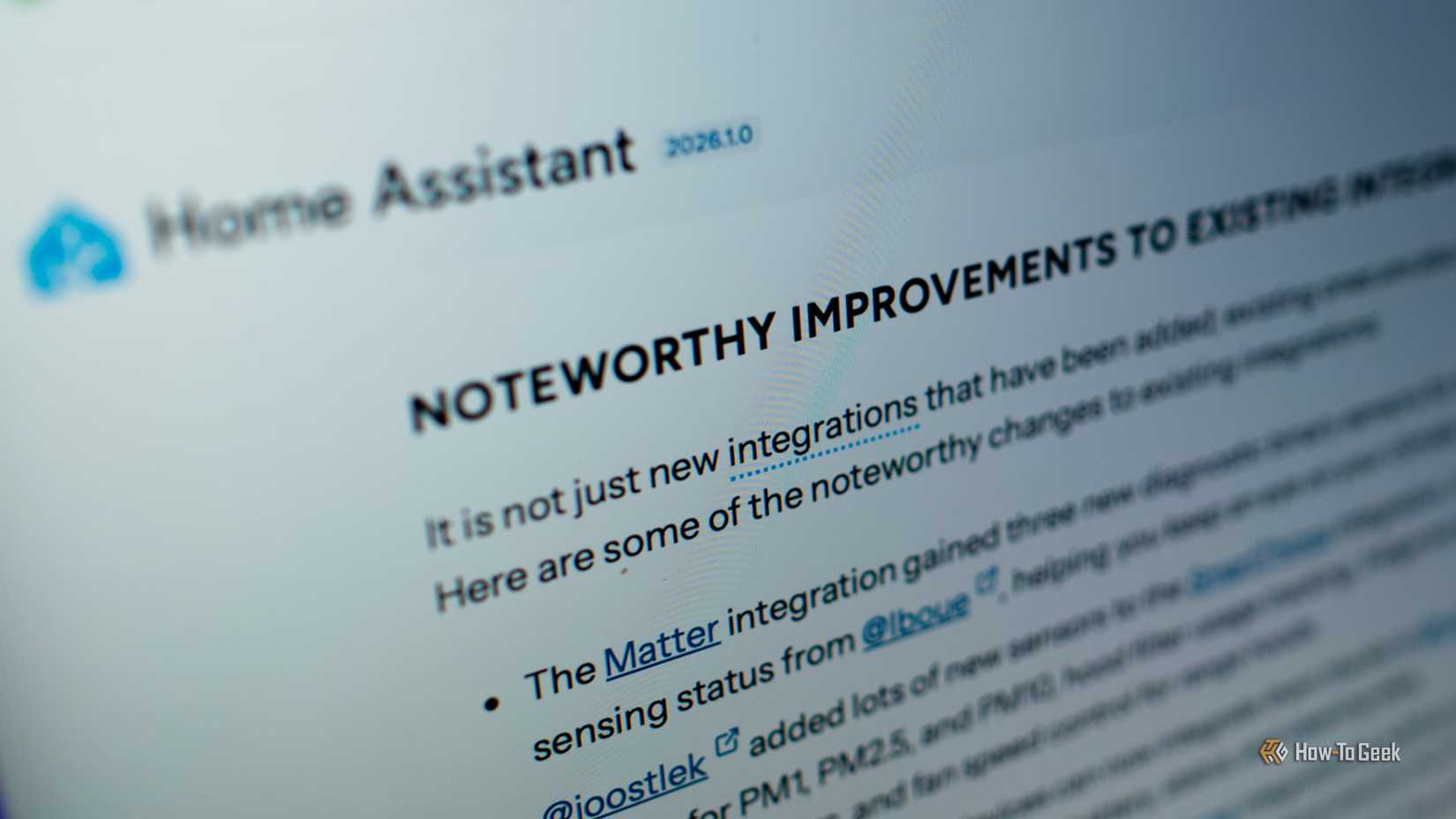 Home Assistant release notes.