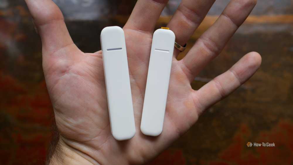 Contact sensors on doors and windows provide instant alerts about unexpected entry
