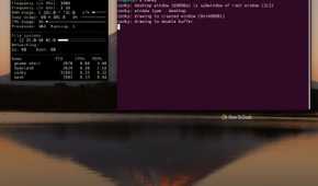 Running Conky with the default configuration file found in etc