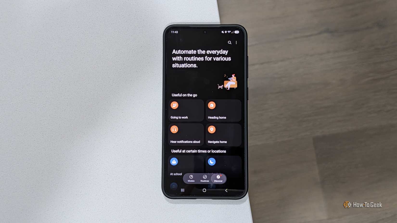 Samsung Modes and Routines on Galaxy S25.