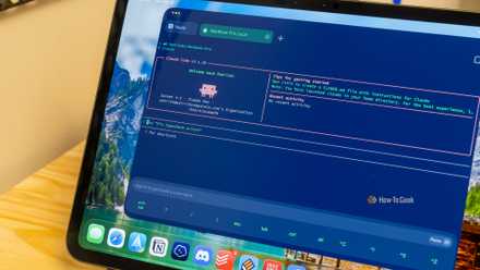 Mac に接続された iPad のクロード コードのようこそ画面の拡大図。