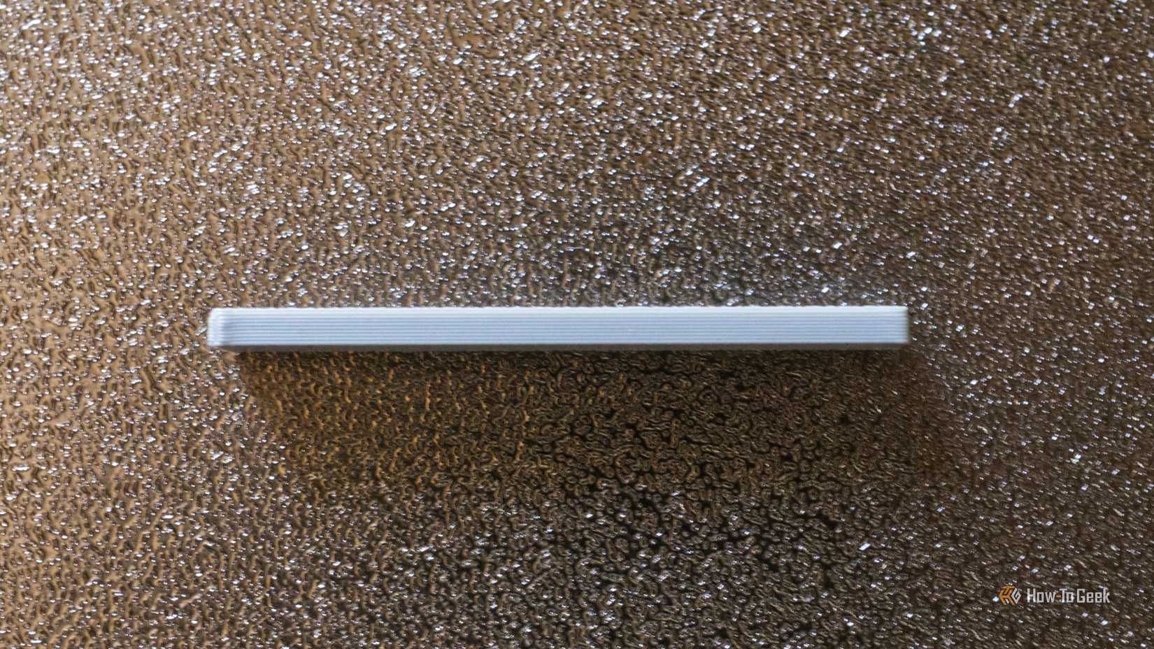 3D printed angle example (lying flat).