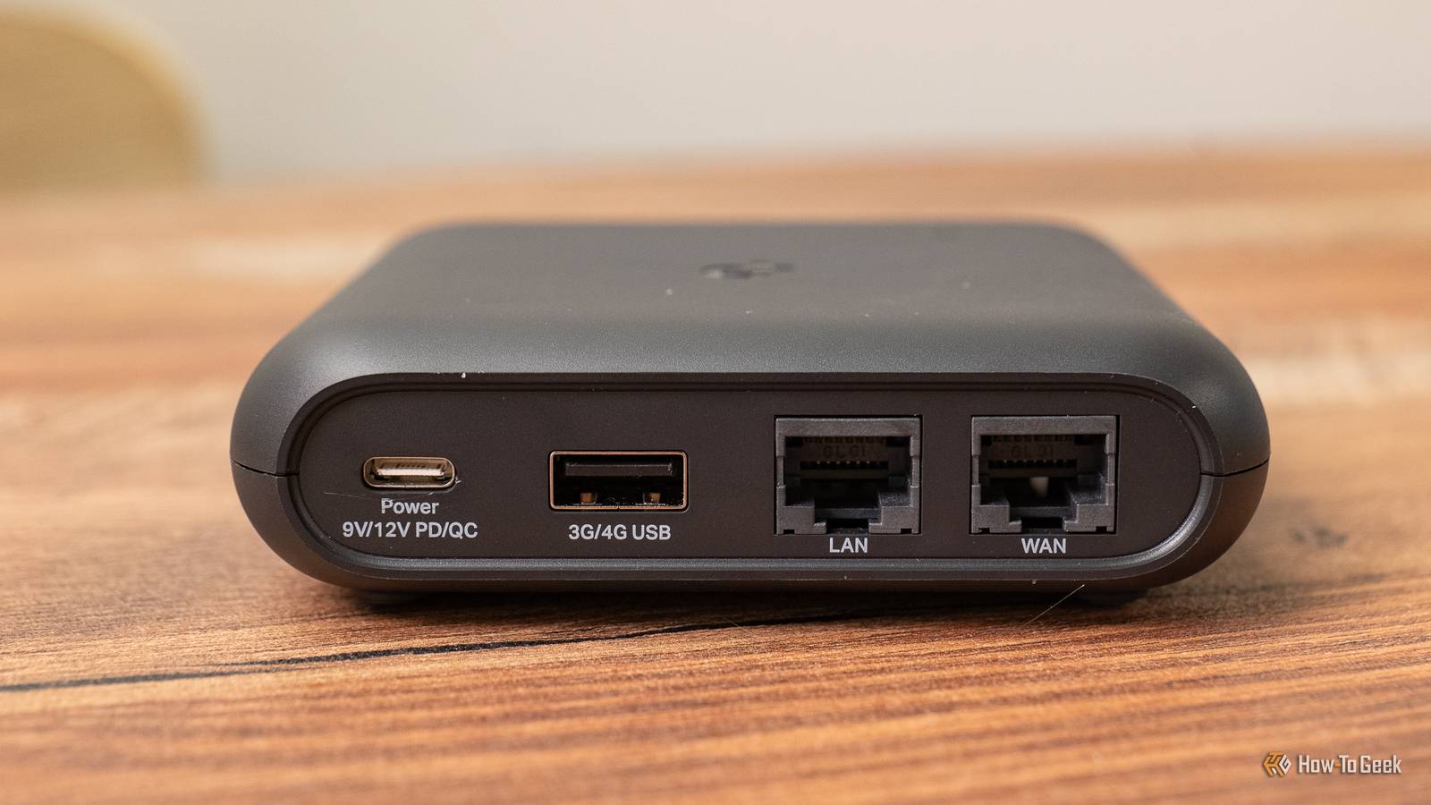 The rear ports on the TP-Link TL-WR1502X Travel Router.