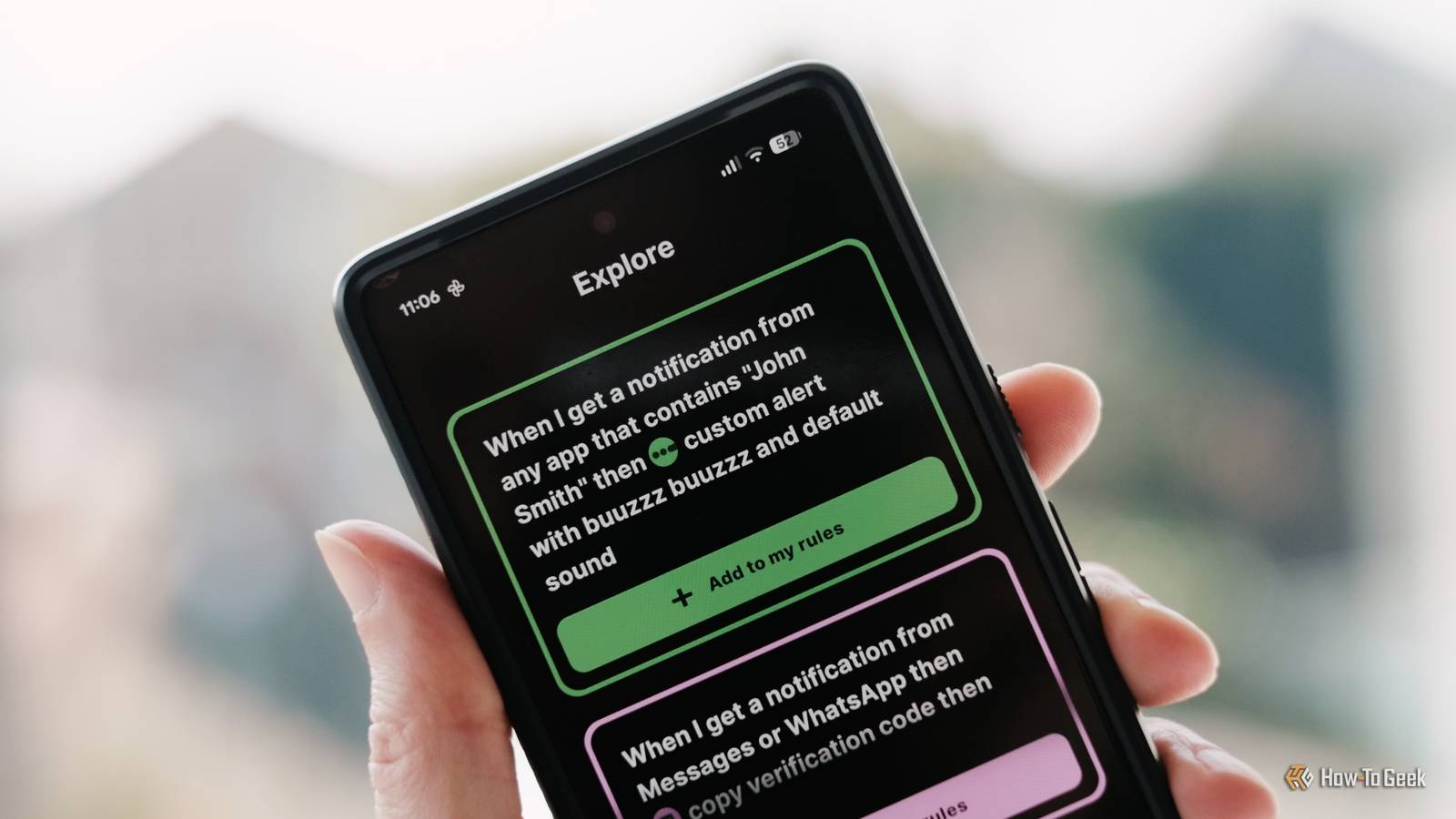 My Android phone vibrates in secret codes so I always know who's texting me